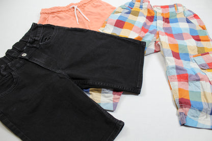 Dreierset Kurze Hosen Farbenfroh Jungs 146/152