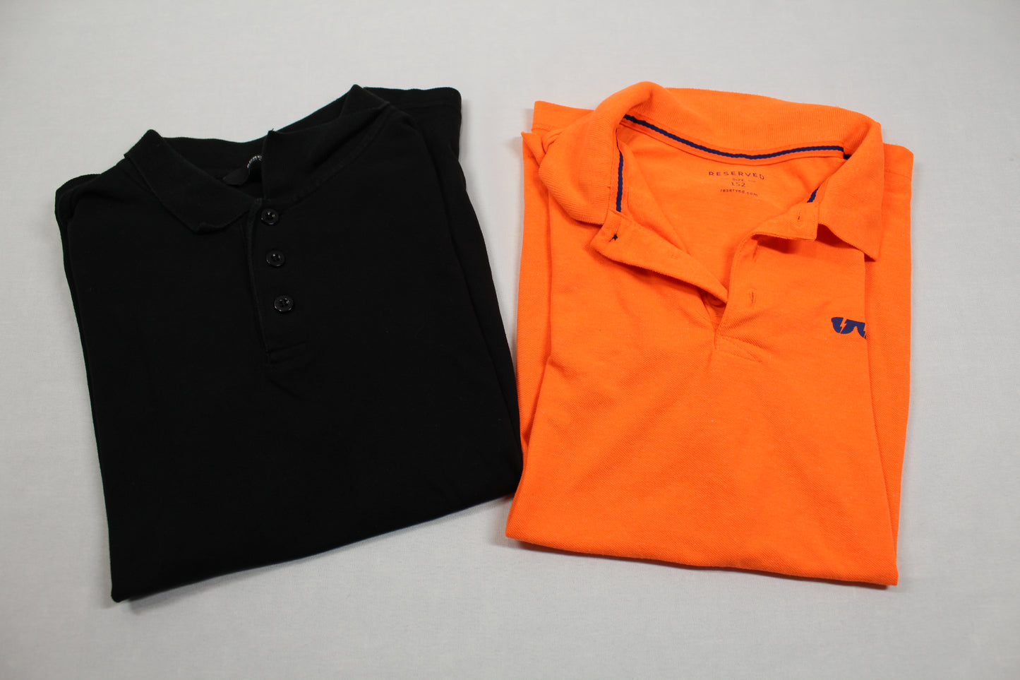 Set Polo Shirts Orange Schwarz Jungs 146/152