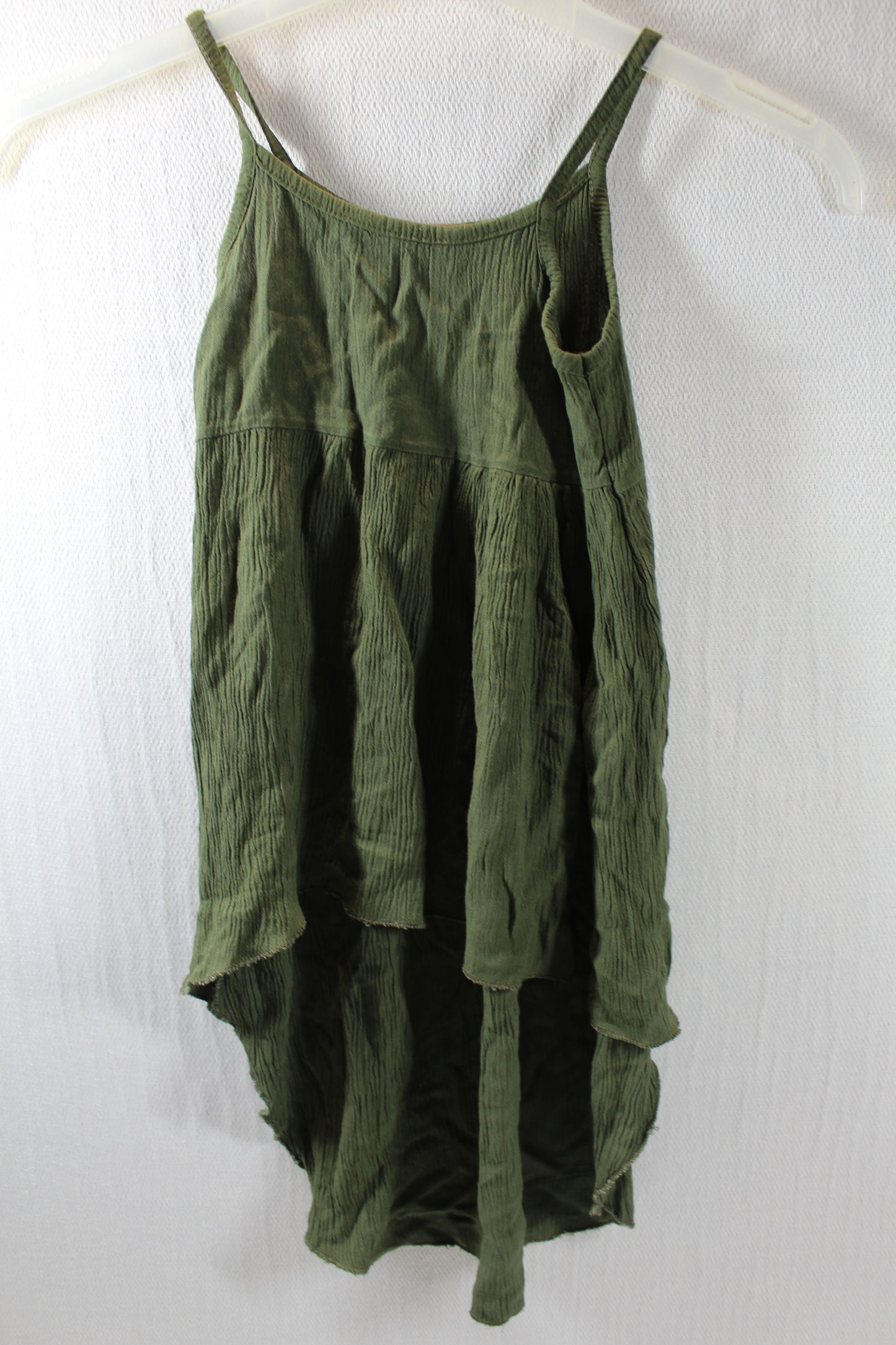 Leichtes Kleid Grün Kurzer leichter Rock Mädchen 110/116