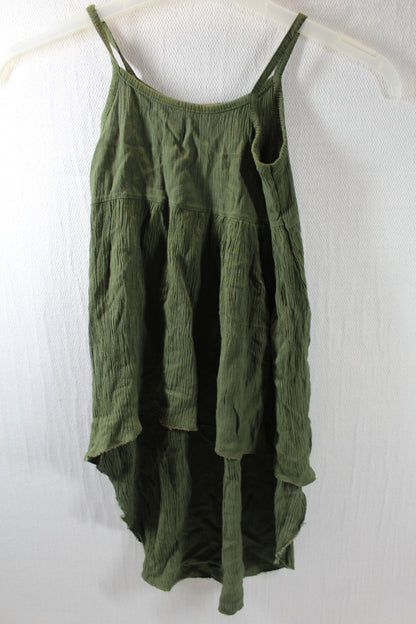 Leichtes Kleid Grün Kurzer leichter Rock Mädchen 110/116
