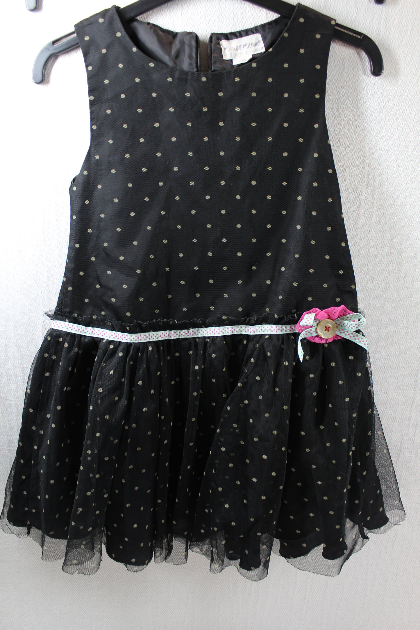Elegantes Schwarze Kleid Mädchen 110/116