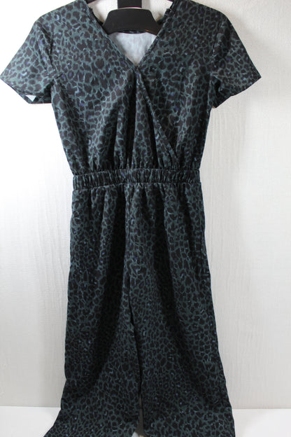 Set Jumpsuit Schwarz Gelbes Leichtes Kleid Mädchen 122/128