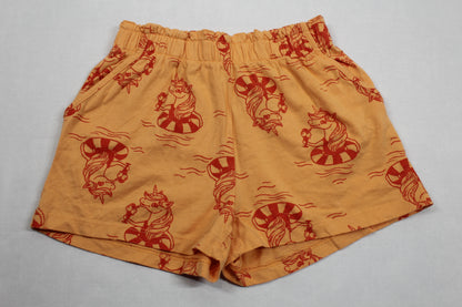 Set Kurze Shorts Orange Bluejeans Optik Mädchen 122/128
