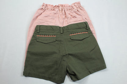 Set Rosa Rock Grüne Short Mädchen 122/128