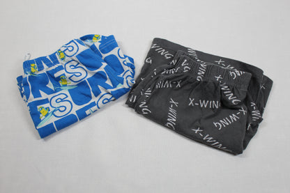 Set Kurze Hosen Motiv Blauweiß Grau Jungs 122/128