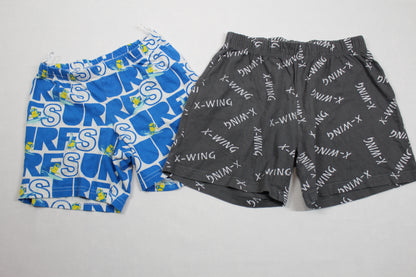 Set Kurze Hosen Motiv Blauweiß Grau Jungs 122/128