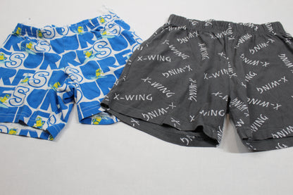 Set Kurze Hosen Motiv Blauweiß Grau Jungs 122/128