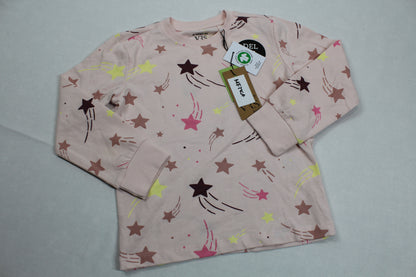 Leichter Schlafanzug Rosa Sterne Mädchen 98/104
