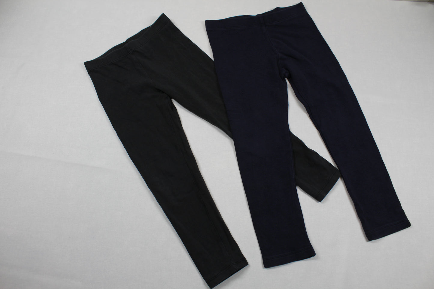 Set Leggins Uni Schwarz Dunkelblau Mädchen 98/104