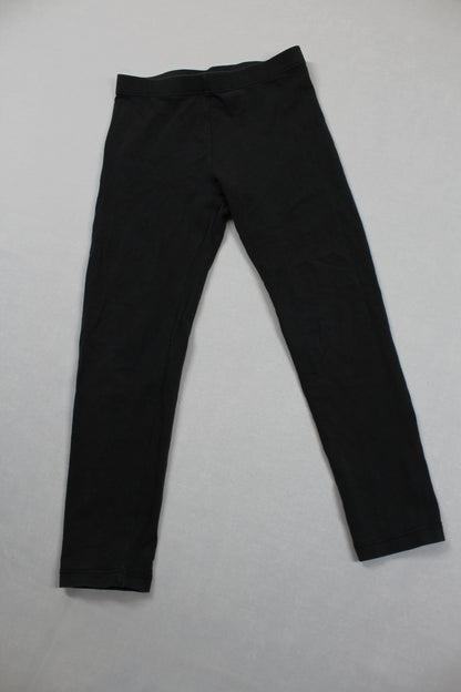 Set Leggins Uni Schwarz Dunkelblau Mädchen 98/104