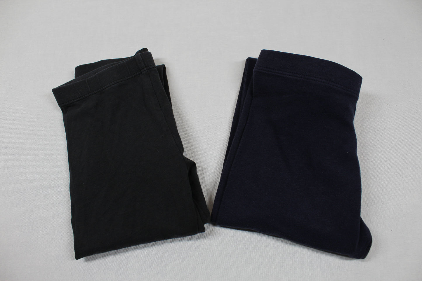 Set Leggins Uni Schwarz Dunkelblau Mädchen 98/104