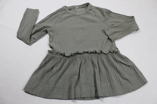 Dunkelgrün Kleid Mädchen 98/104