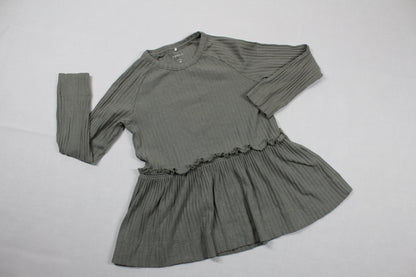 Dunkelgrün Kleid Mädchen 98/104