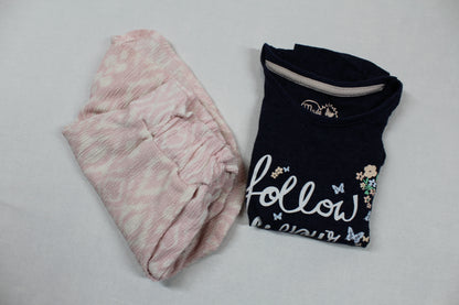 Set Kurze Hose T-Shirt Motiv Mädchen 98/104