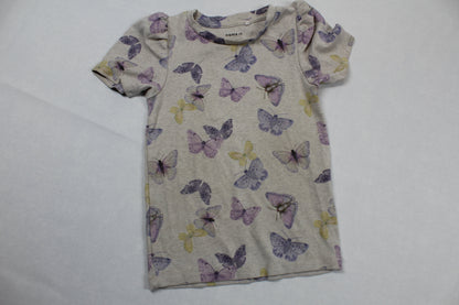 Set Kurze Hose passend T-Shirt Schmetterling Motiv Mädchen 98/104