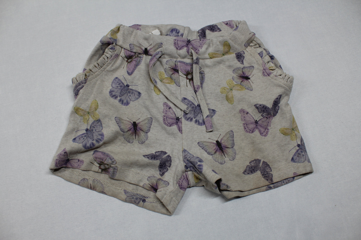 Set Kurze Hose passend T-Shirt Schmetterling Motiv Mädchen 98/104