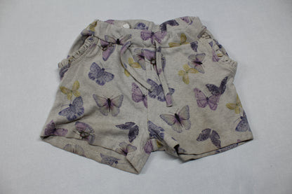 Set Kurze Hose passend T-Shirt Schmetterling Motiv Mädchen 98/104