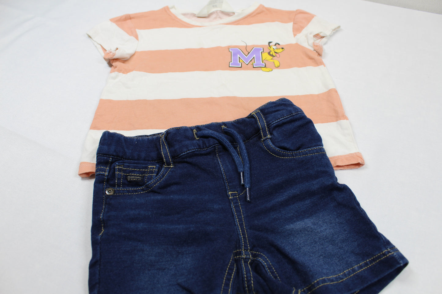 Set Bluejeans T-Shirt Motiv Mädchen 98/104