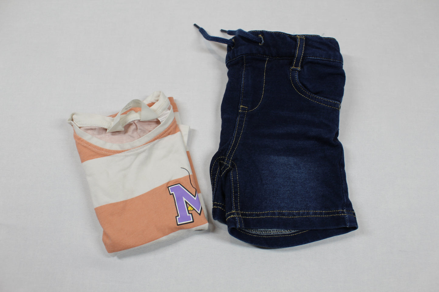 Set Bluejeans T-Shirt Motiv Mädchen 98/104