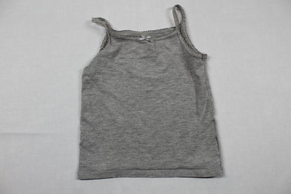 Set Uni T-Shirt Hellgrau Karierter Rock Mädchen 98/104