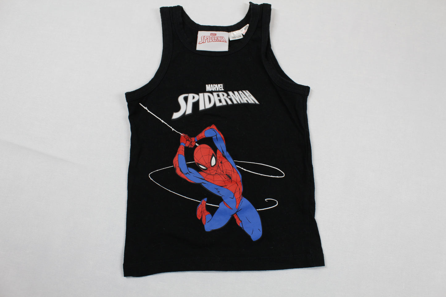 Dreierset T-Shirt Uni Motiv Spiderman Schwarz Blau Jungs 98/104
