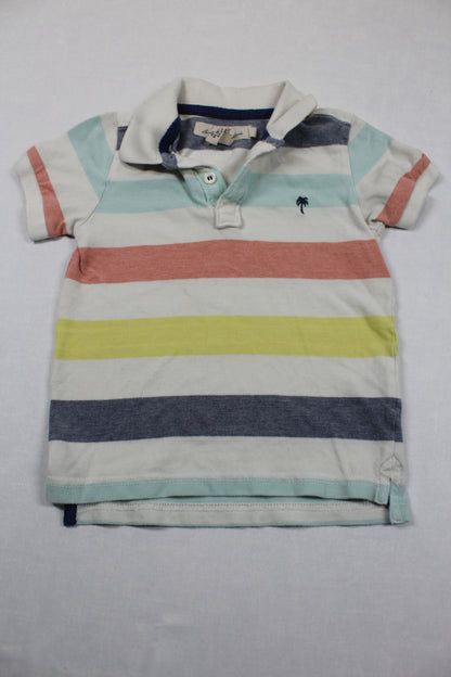 Dreierset T-Shirt Farbenfroh Poloshirt Jungs 98/104