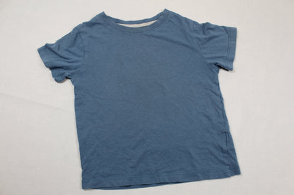 Set Uni T-Shirt Blau Schwarze  kurze Hose Jungs 98/104