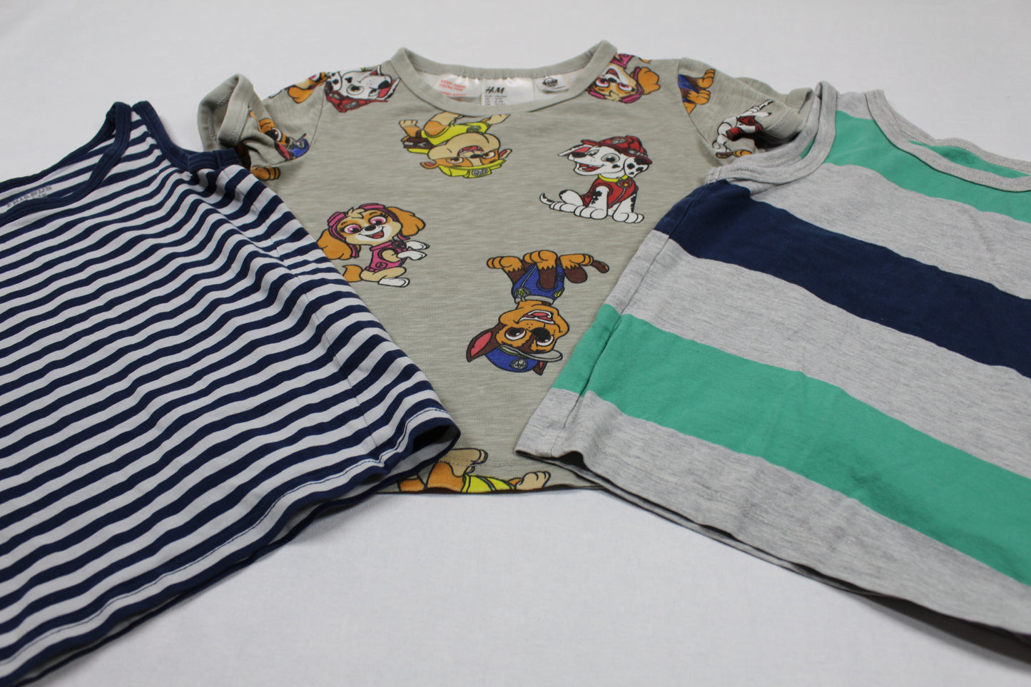 Dreierset T-Shirt Gestreift Motiv Jungs 98/104