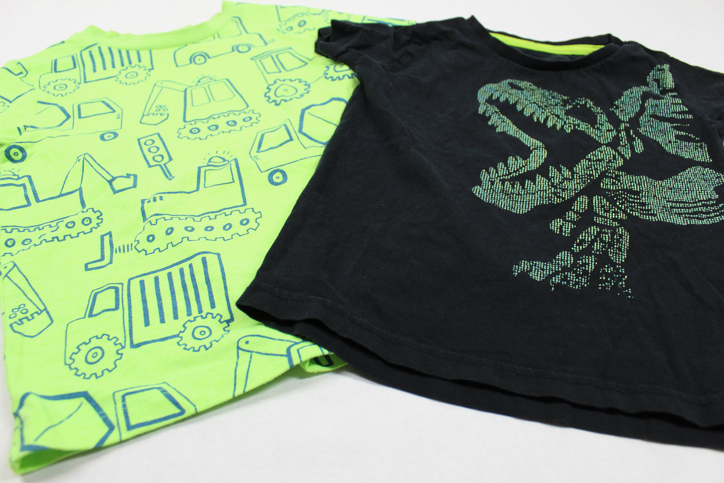 Set T-Shirt Gelb schwarz Motiv Jungs 98/104