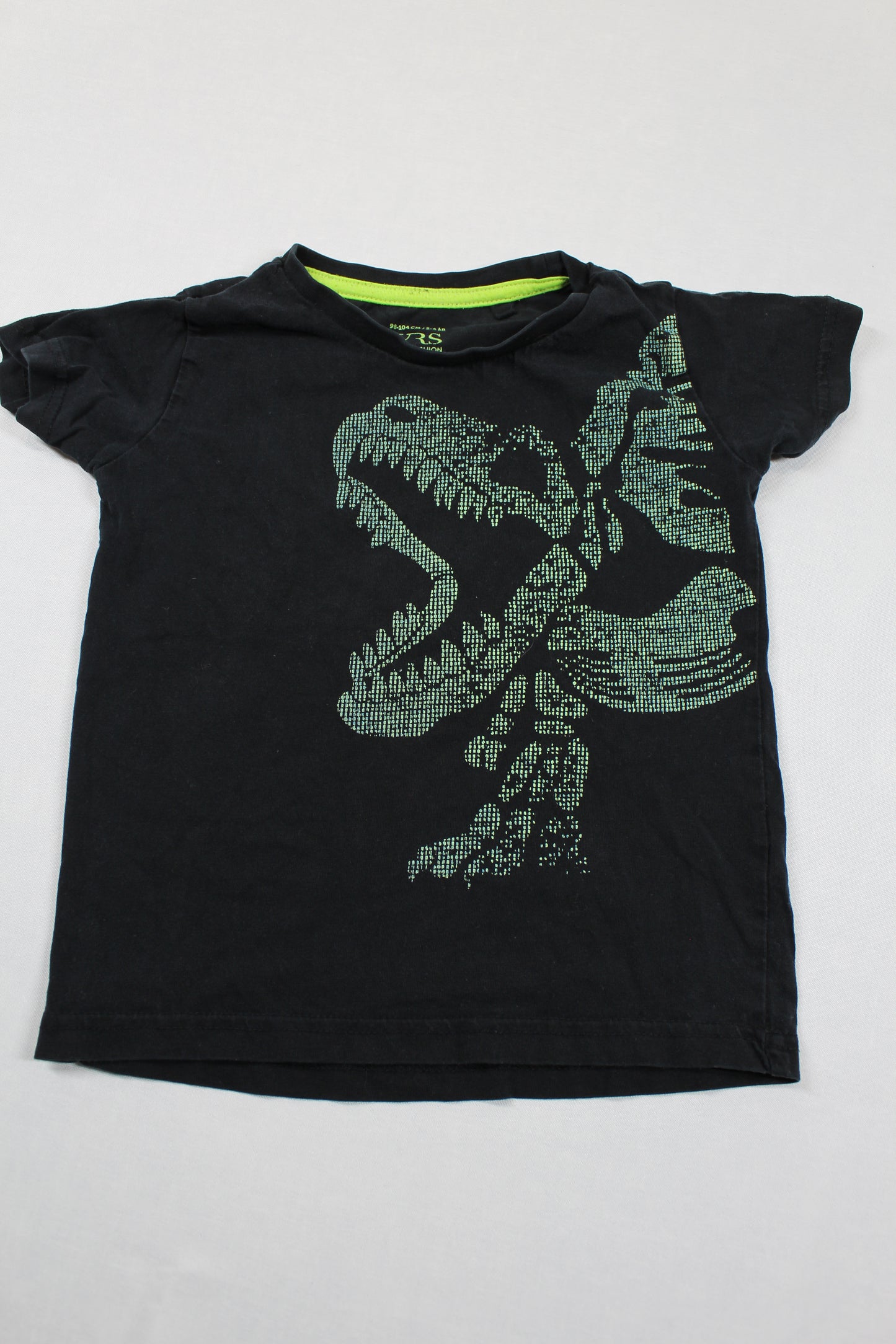 Set T-Shirt Gelb schwarz Motiv Jungs 98/104
