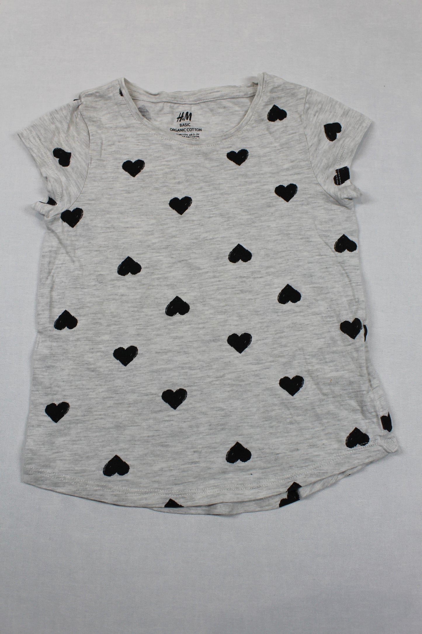 Set T-Shirt Hellgrau Bluejeans Mädchen 98/104