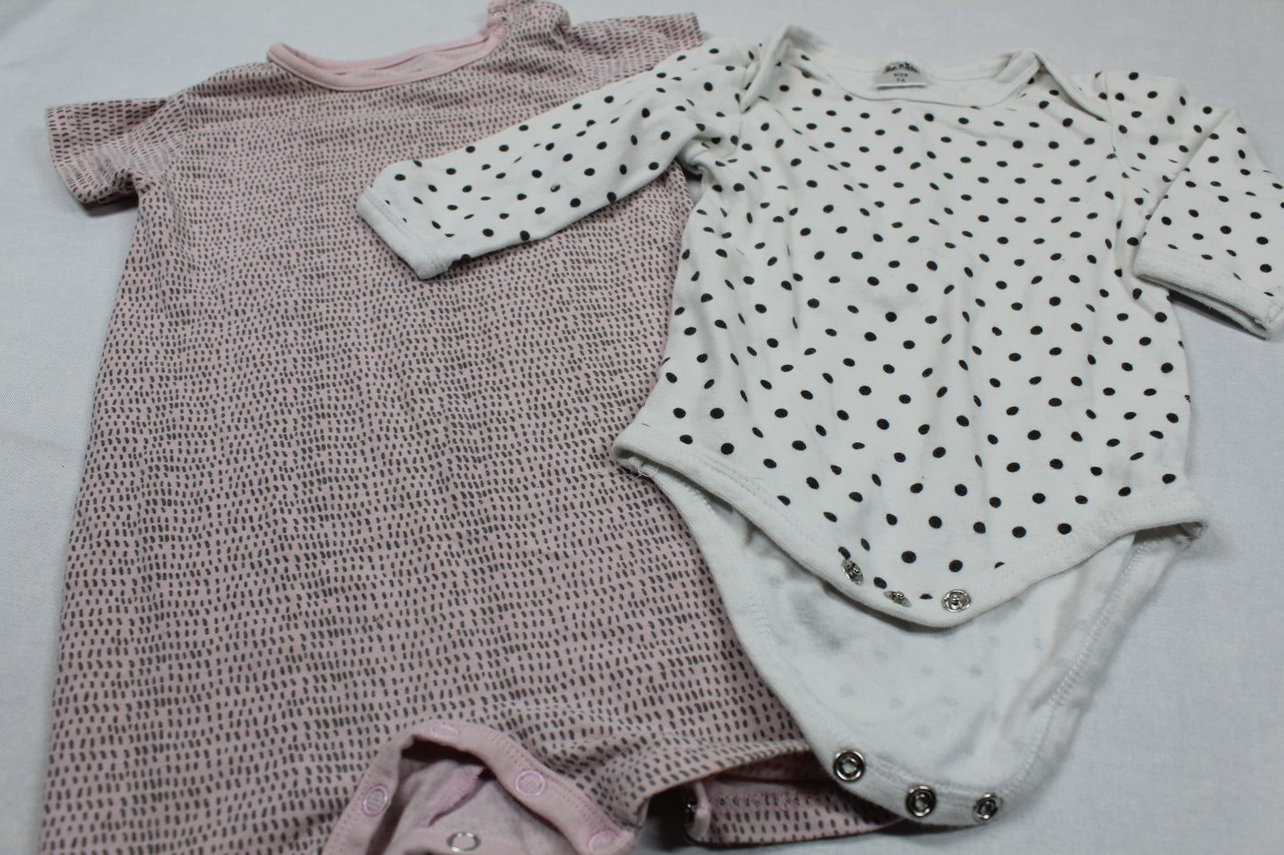 Set Bodys Weiß Rosa Mädchen 74/80