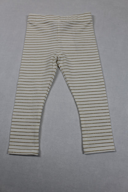 Set Bodys Uni Leggins Weiß Mädchen 74/80