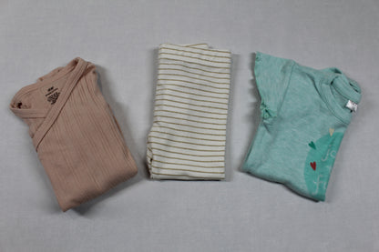 Set Bodys Uni Leggins Weiß Mädchen 74/80