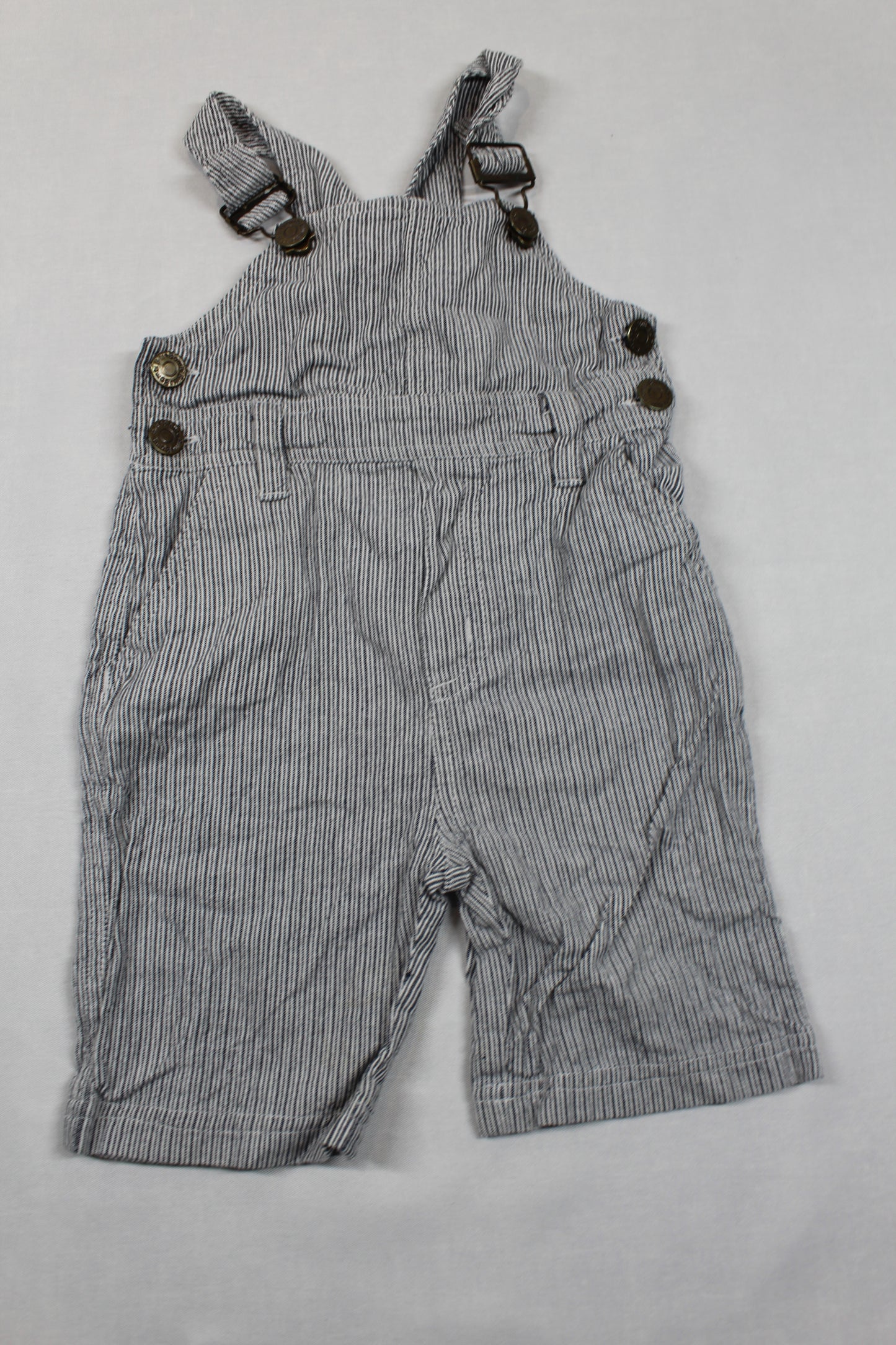 Set Latzhose Kurze Hose Dunkelgrau Jungs 74/80
