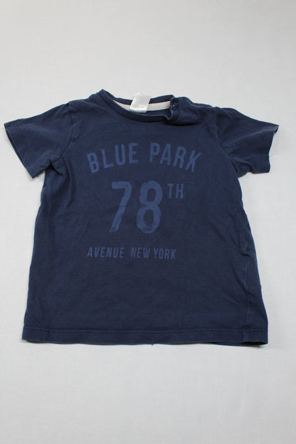 Set Hemd Bunt t-Shirt BlauMotiv Jungs 74/80