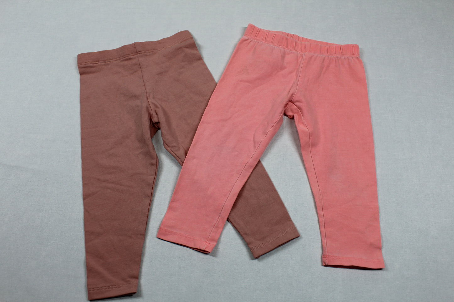 Set Leggins Uni Rosa Dunkelrosa Mädchen 74/80