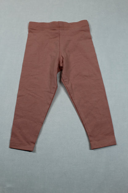 Set Leggins Uni Rosa Dunkelrosa Mädchen 74/80