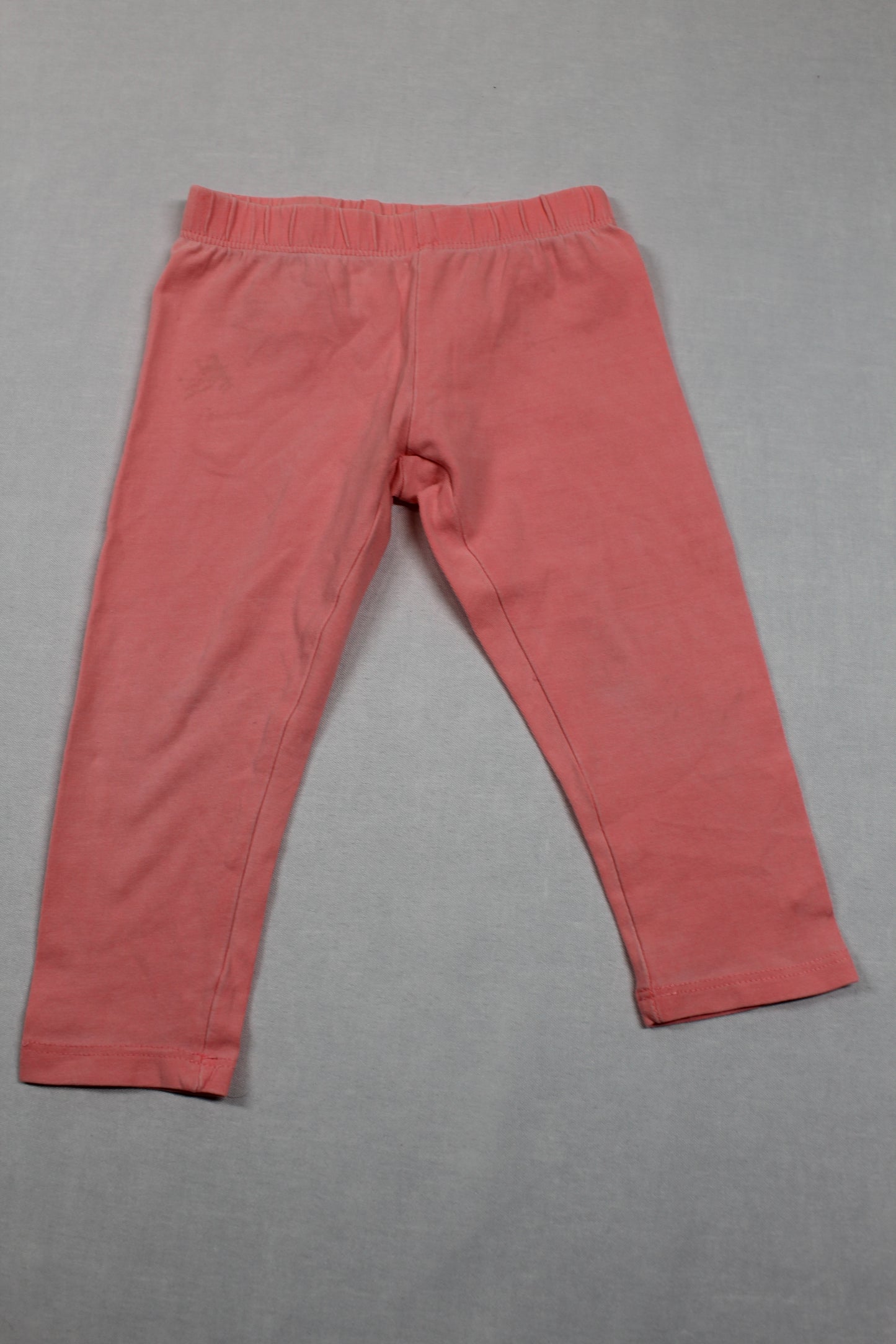 Set Leggins Uni Rosa Dunkelrosa Mädchen 74/80
