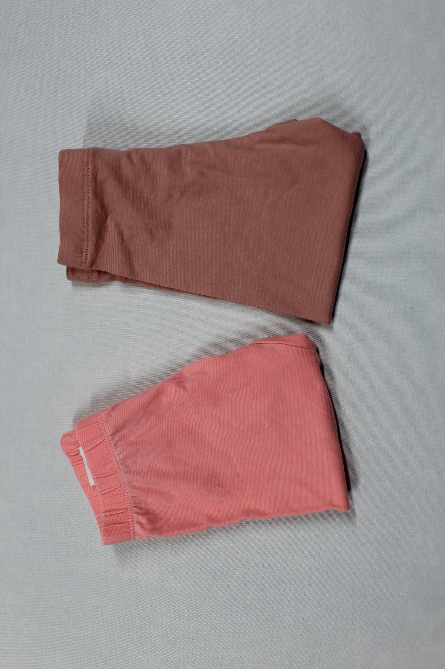 Set Leggins Uni Rosa Dunkelrosa Mädchen 74/80