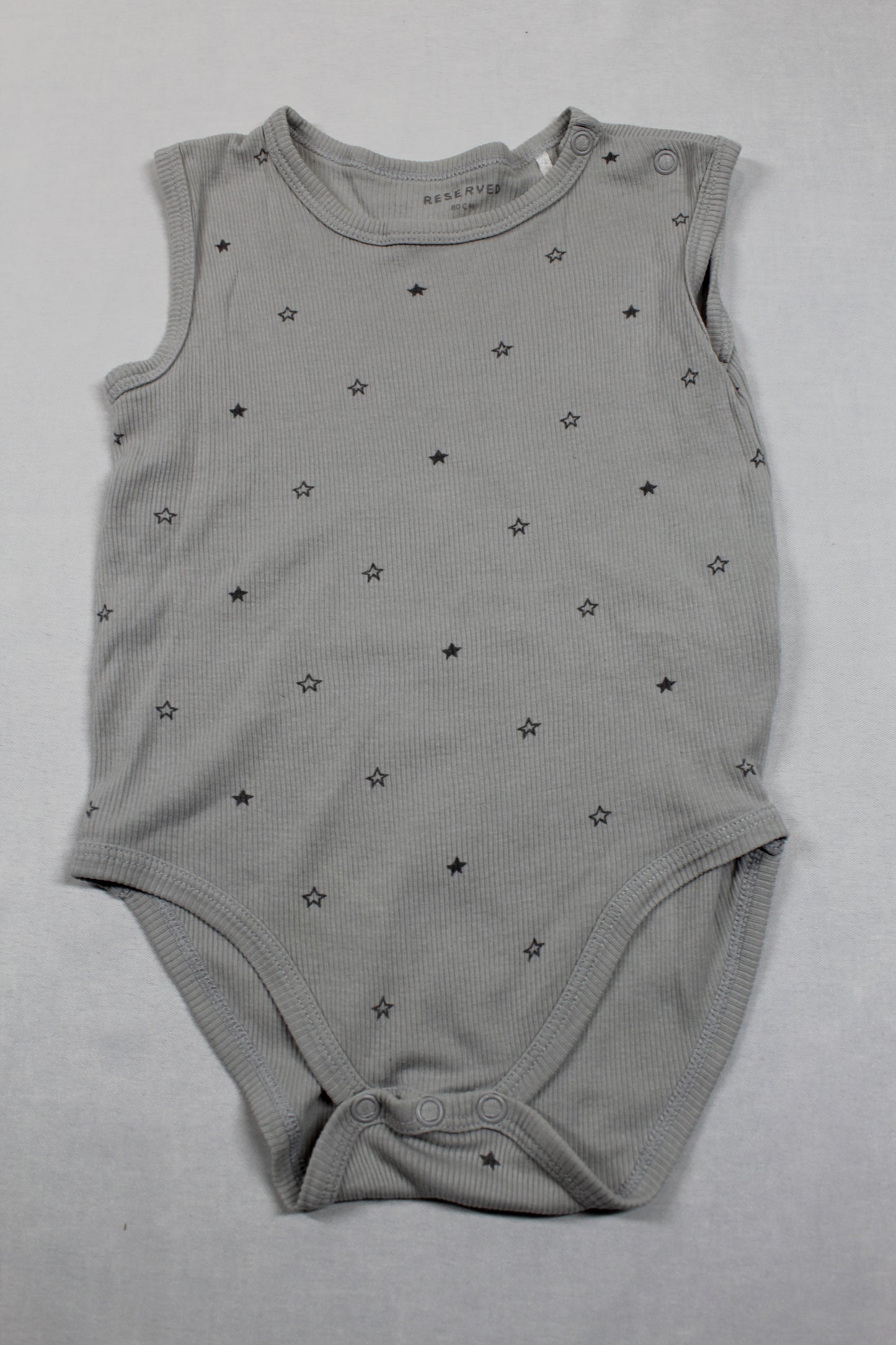 Set Bodys Uni Grün Grau Mädchen 80/86