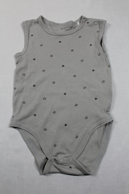 Set Bodys Uni Grün Grau Mädchen 80/86
