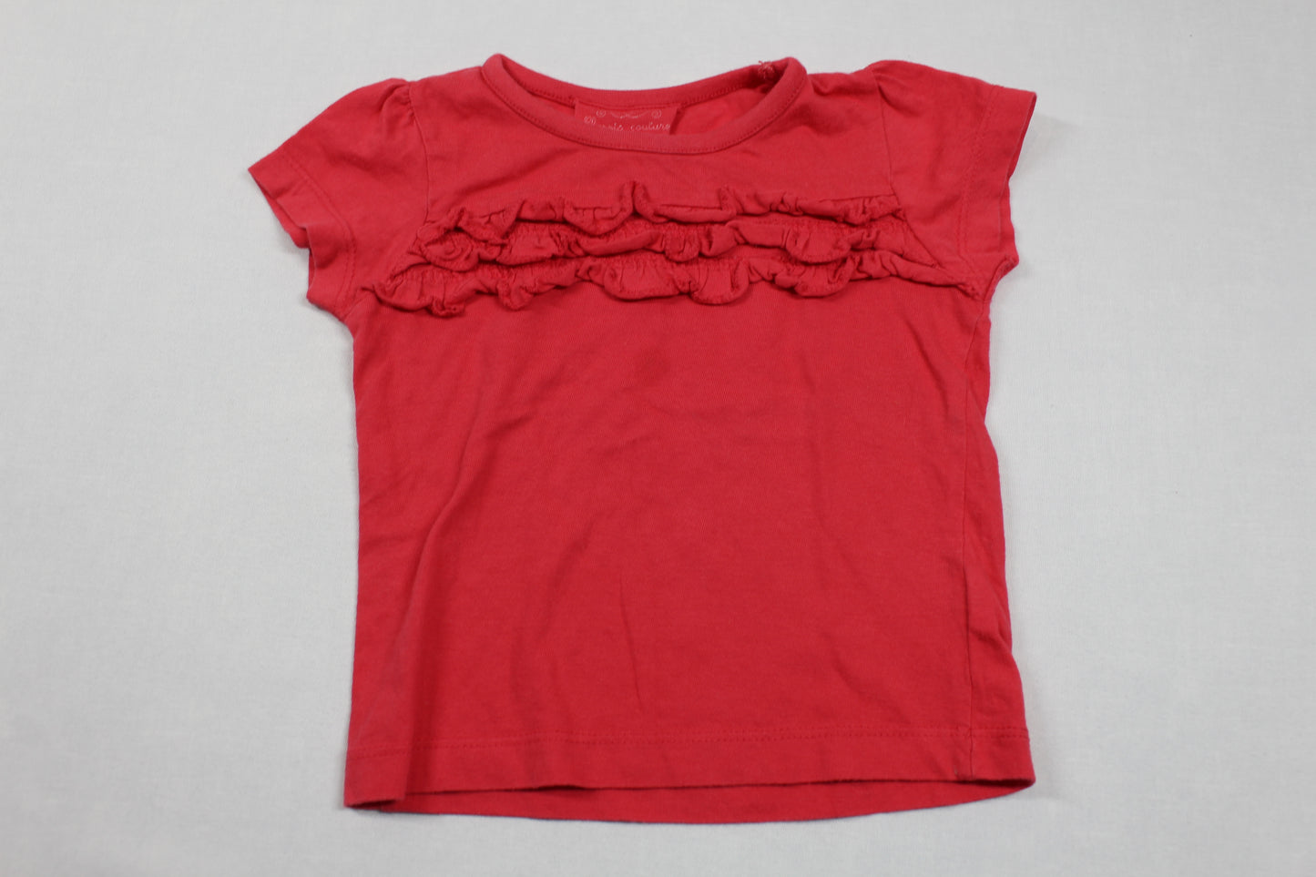Set Bluejeans Rotes T-Shirt Mädchen 80/86