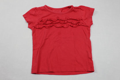 Set Bluejeans Rotes T-Shirt Mädchen 80/86
