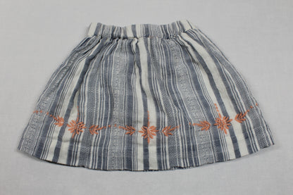 Set Kurzer Rock Gestreift Kurze Hose Gelb Mädchen 80/86
