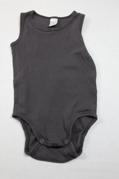 Set Bodys Uni Grau Motiv Jungs 80/86