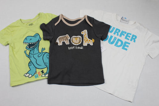 Set Stylische T-Shirts Motiv Jungs 80/86