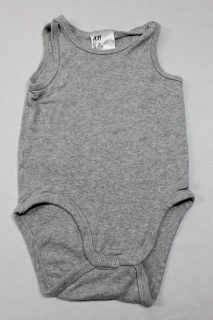 Set Bodys Grauweiß Jungs 80/86