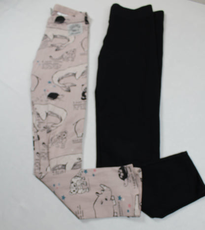 Set Leggins Schwarz MotivMädchen 134/140