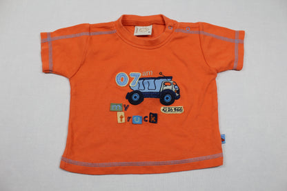 Set Orange T-Shirt Motv Bluejeans Jungs 62